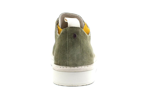 PAN CHIC Sneaker Suede Lace - Up Sage Yellow Green P01M1400100209 - Sandrini Calzature e Abbigliamento