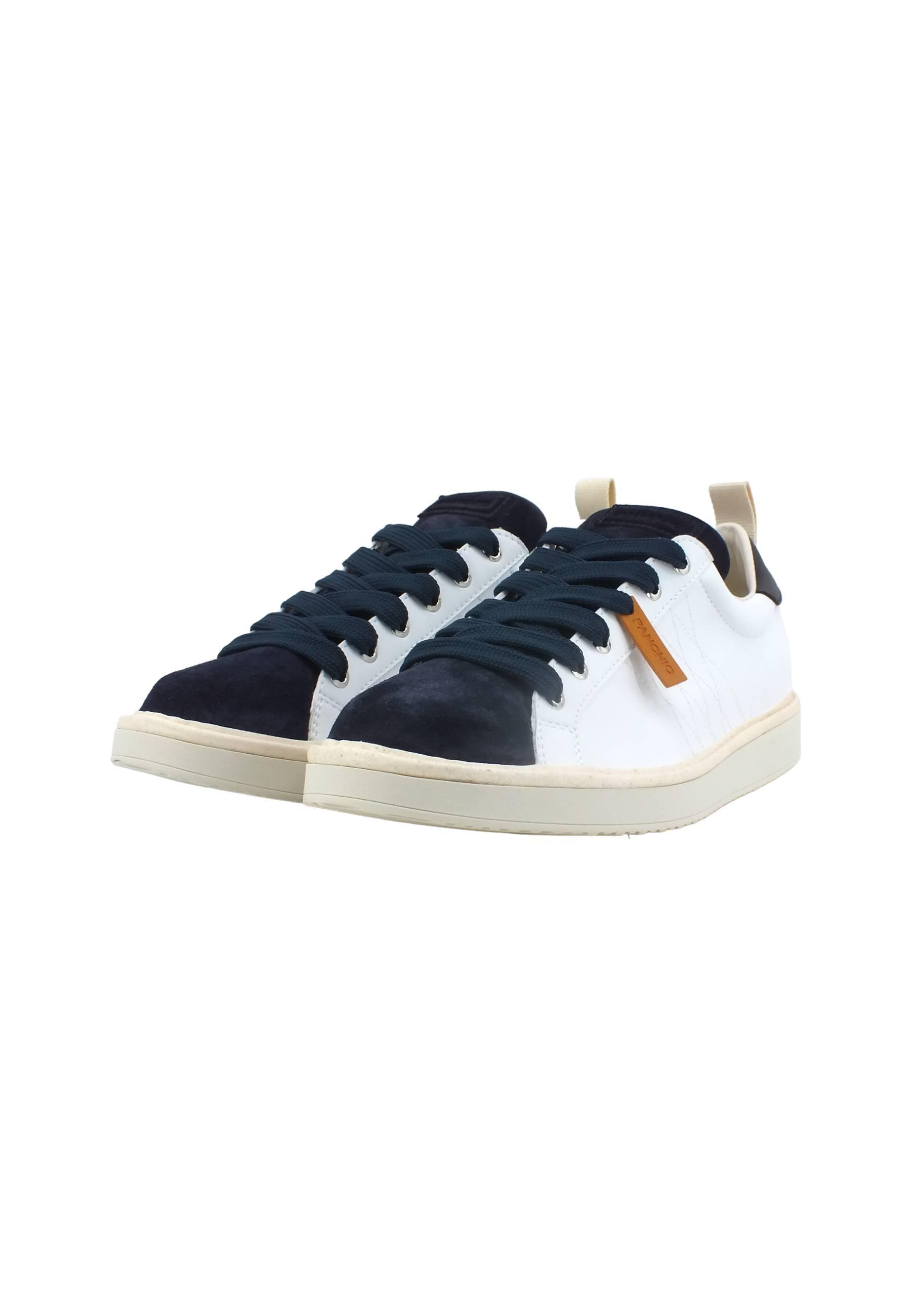 PAN CHIC Sneaker Uomo Vamp White Tunnel Blue P01M00200250003 - Sandrini Calzature e Abbigliamento