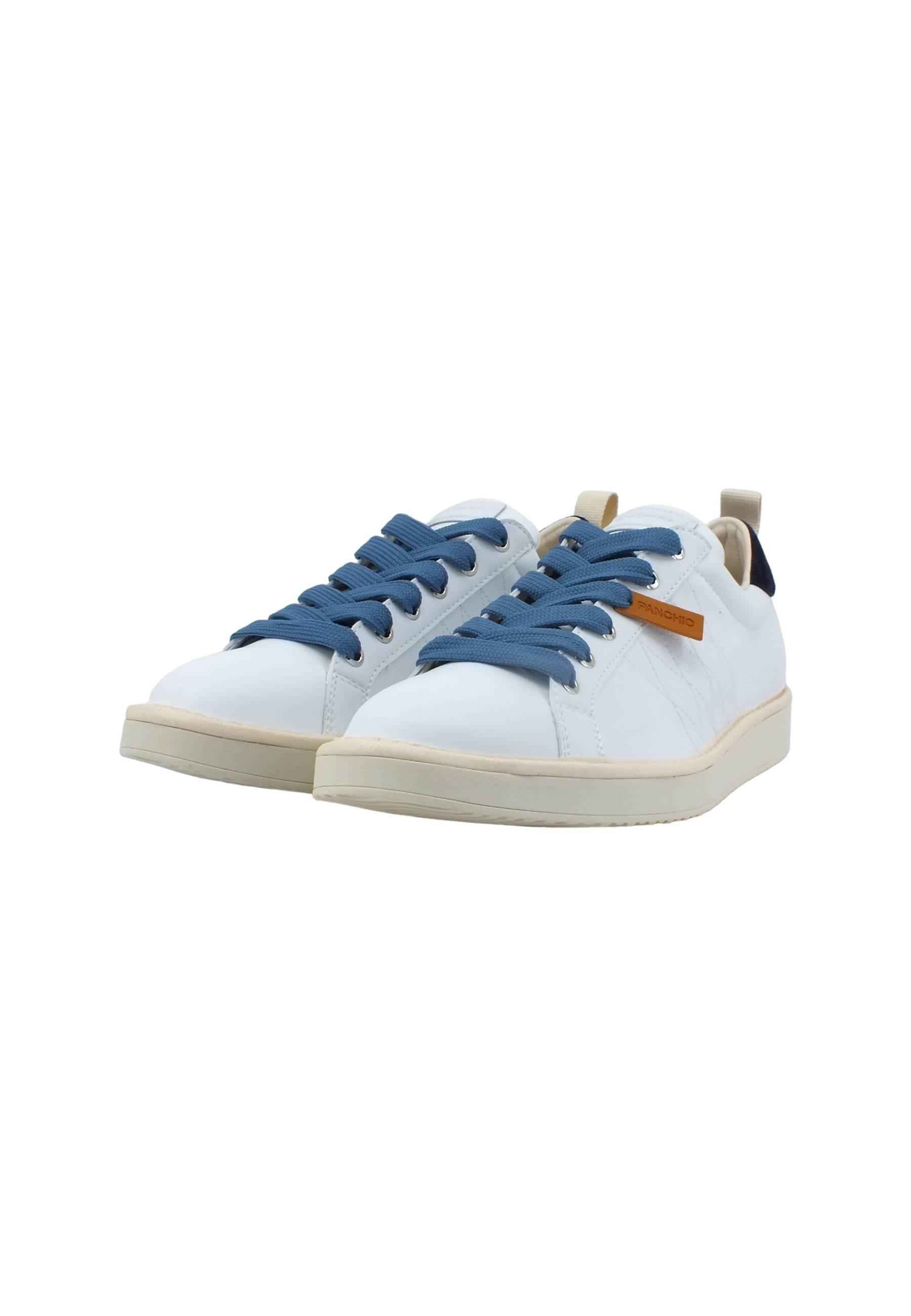 PAN CHIC Sneaker Uomo White Tunnel Blue Denim P01M00200243005 - Sandrini Calzature e Abbigliamento