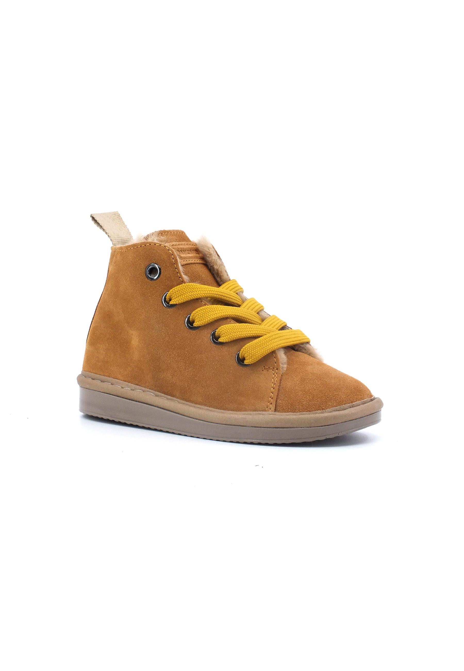 PAN CHIC Stivaletto Pelo Bimbo Brown Sugar Yellow P01B007-00462068 - Sandrini Calzature e Abbigliamento