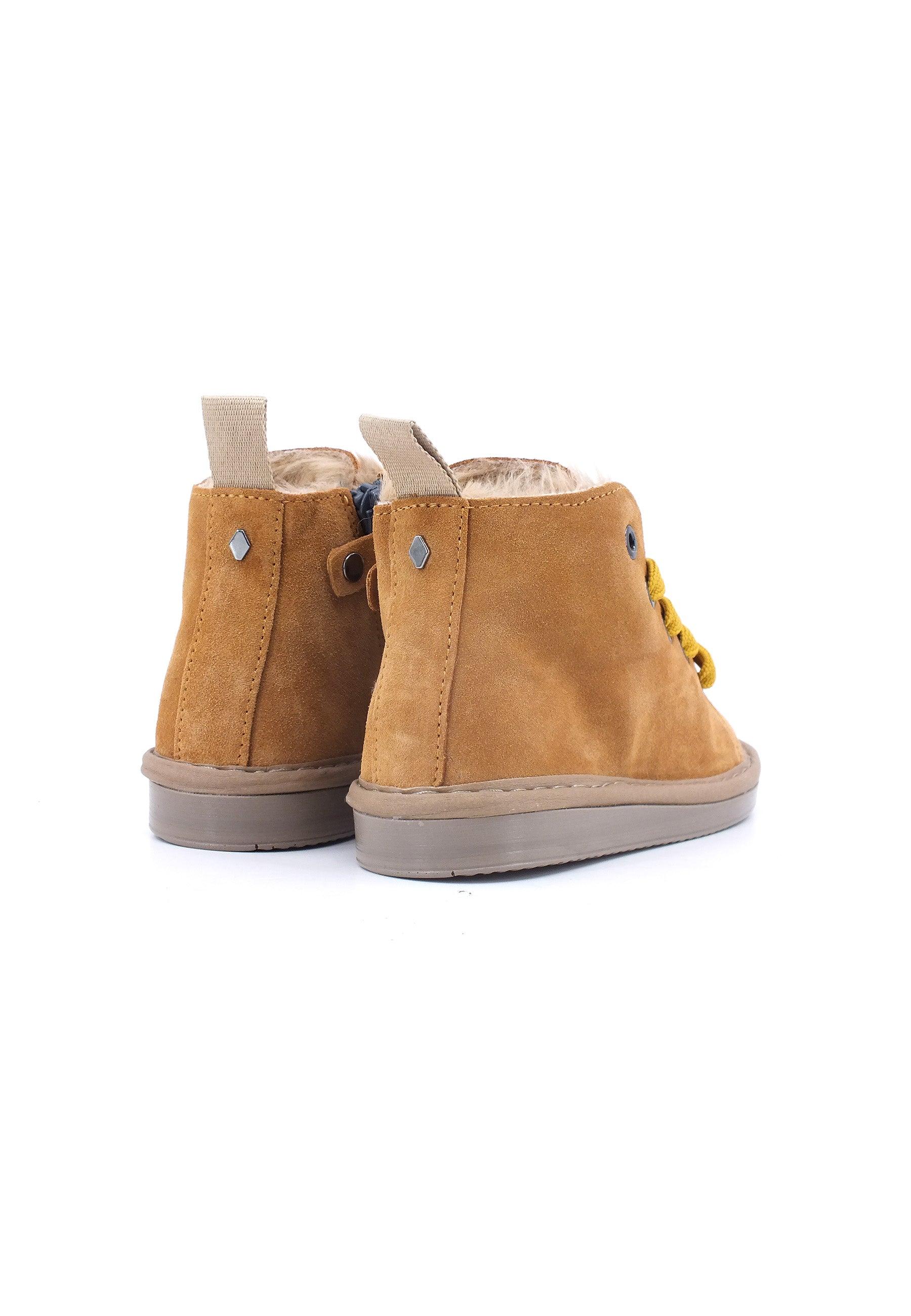 PAN CHIC Stivaletto Pelo Bimbo Brown Sugar Yellow P01B007-00462068 - Sandrini Calzature e Abbigliamento