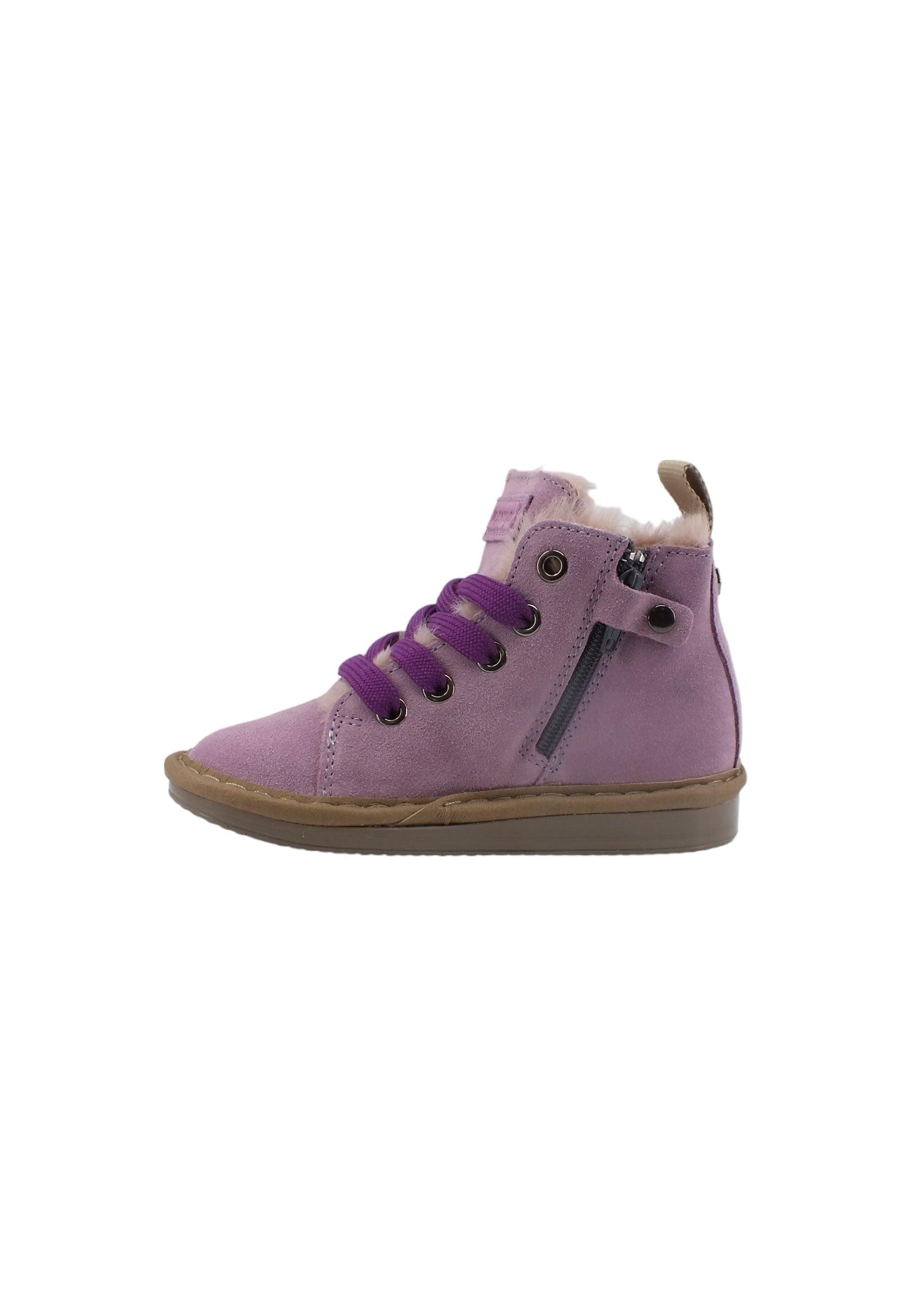 PAN CHIC Stivaletto Pelo Bimbo Lilac Pancy Viola P01B007-00462083 - Sandrini Calzature e Abbigliamento