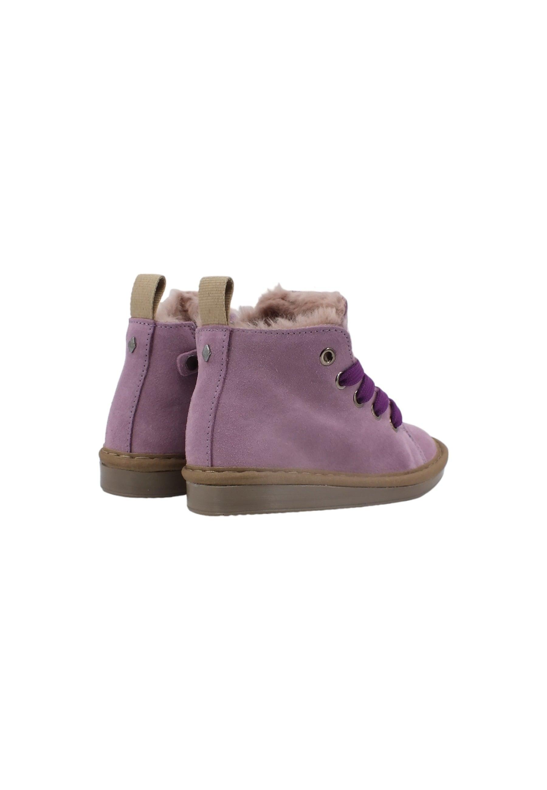 PAN CHIC Stivaletto Pelo Bimbo Lilac Pancy Viola P01B007-00462083 - Sandrini Calzature e Abbigliamento