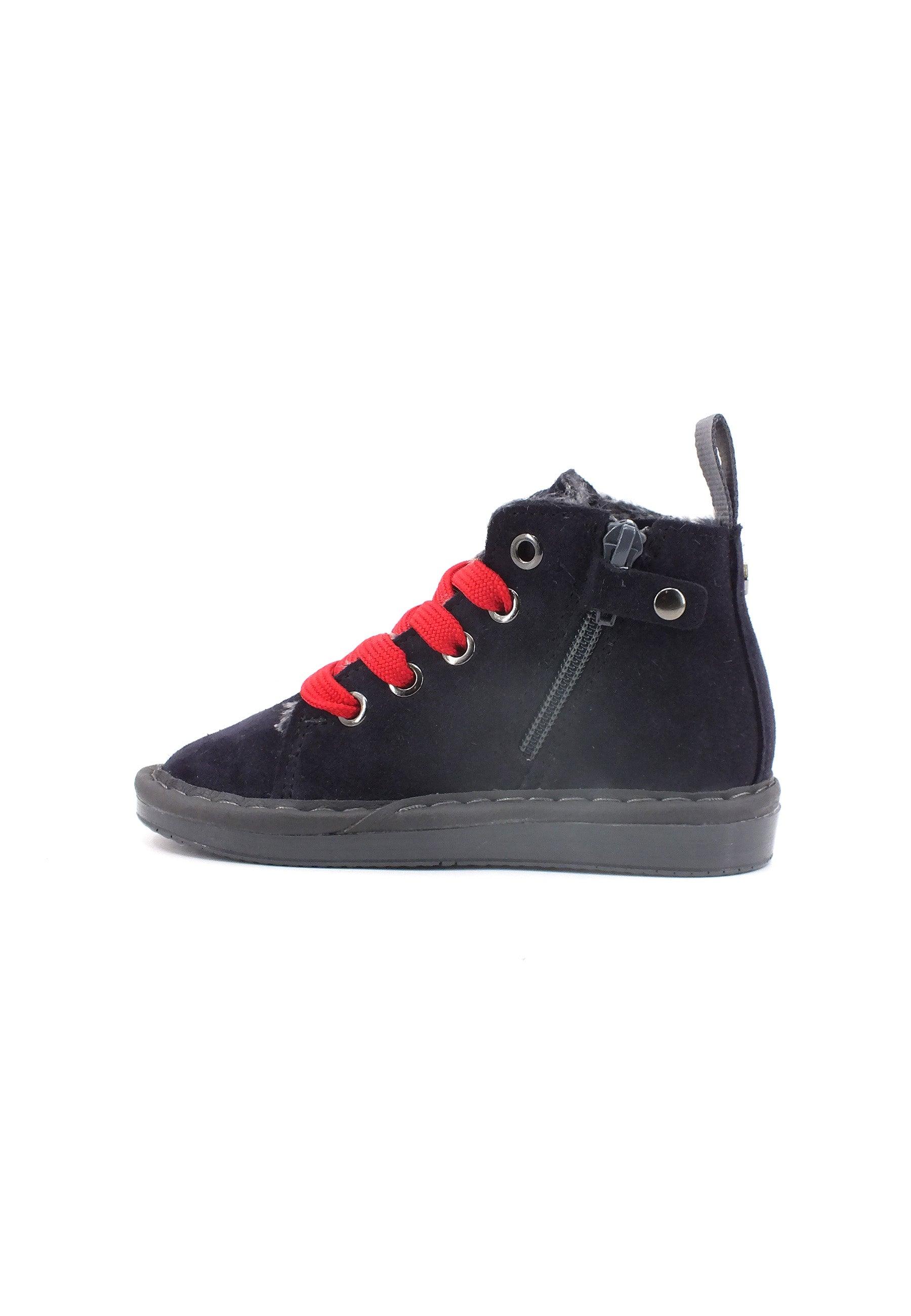 PAN CHIC Stivaletto Pelo Bimbo Space Blue Red P01B007-00332094 - Sandrini Calzature e Abbigliamento