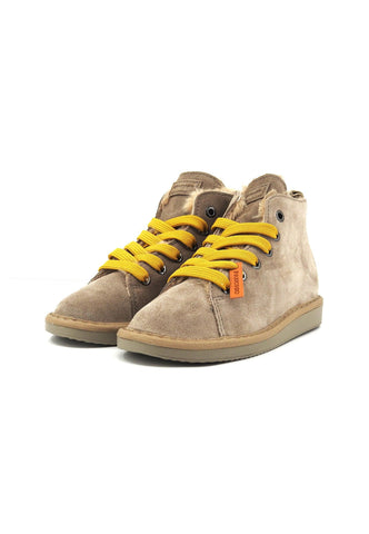 PAN CHIC Stivaletto Pelo Bimbo Walnut Yellow P01K007-00462051 - Sandrini Calzature e Abbigliamento