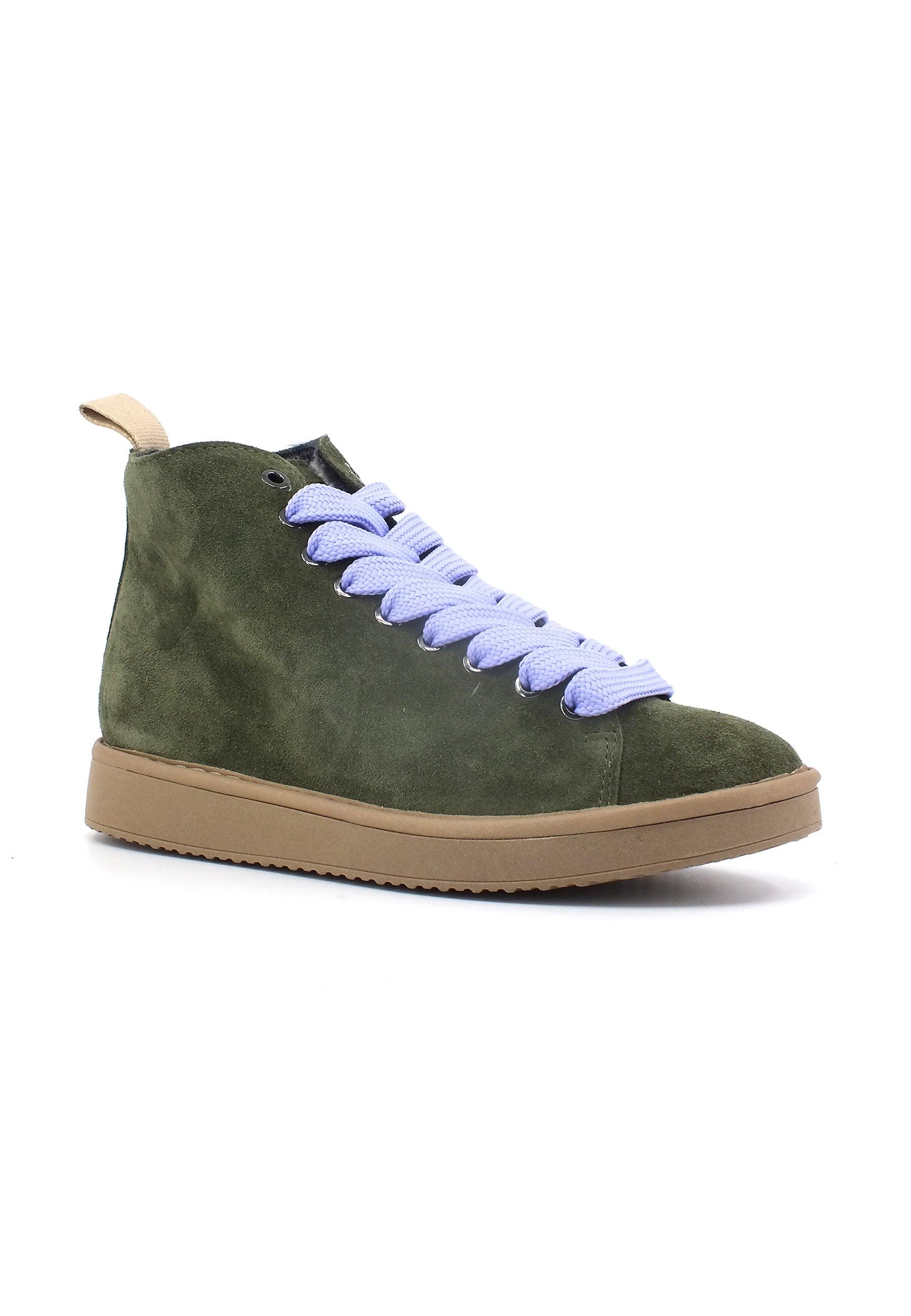 PAN CHIC Stivaletto Pelo Donna Military Green Urban Violet P01W007-00332074 - Sandrini Calzature e Abbigliamento