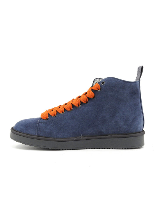 PAN CHIC Stivaletto Pelo Uomo Dark Blue Burnt Orange P01M007-00332139 - Sandrini Calzature e Abbigliamento