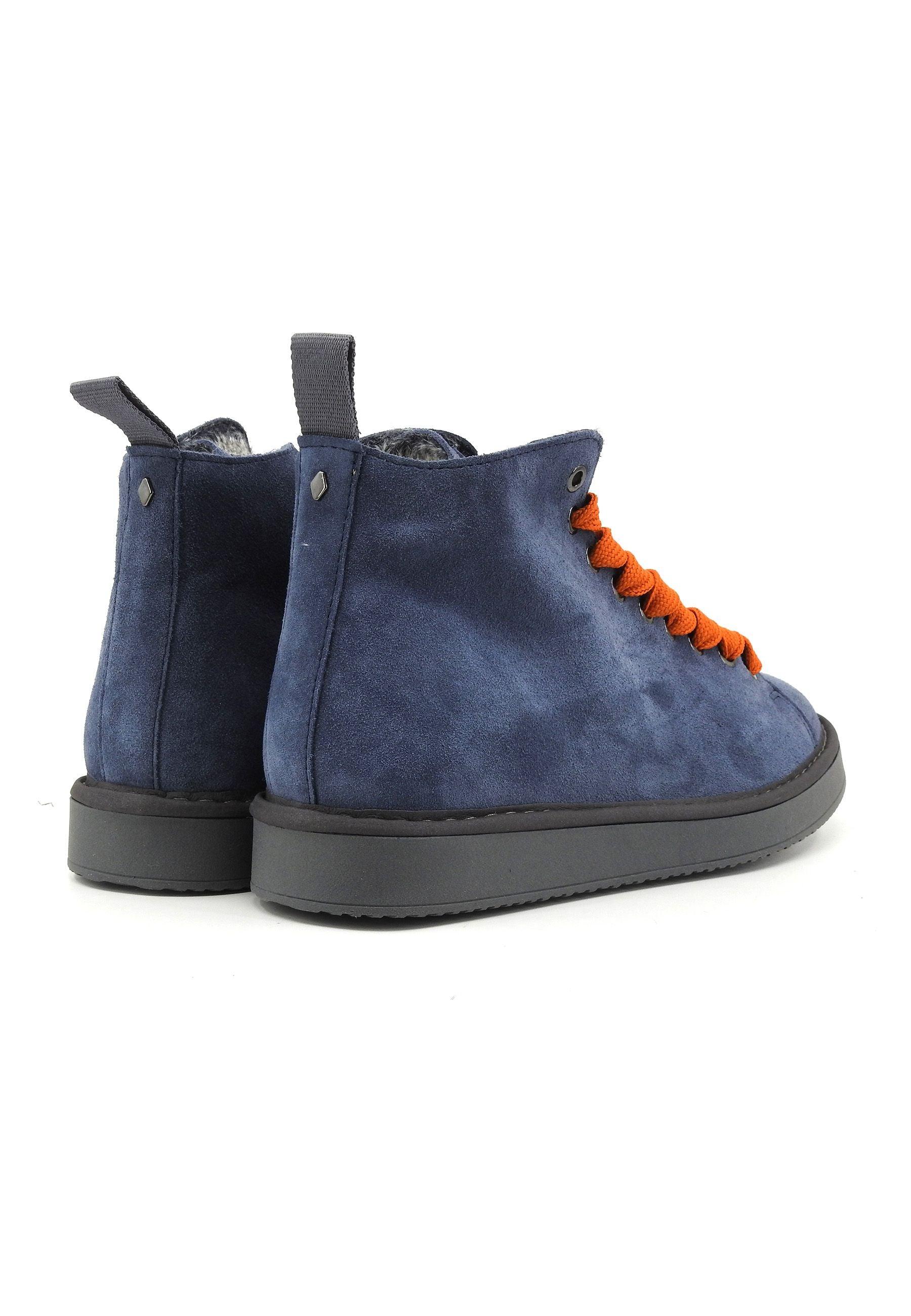 PAN CHIC Stivaletto Pelo Uomo Dark Blue Burnt Orange P01M007-00332139 - Sandrini Calzature e Abbigliamento