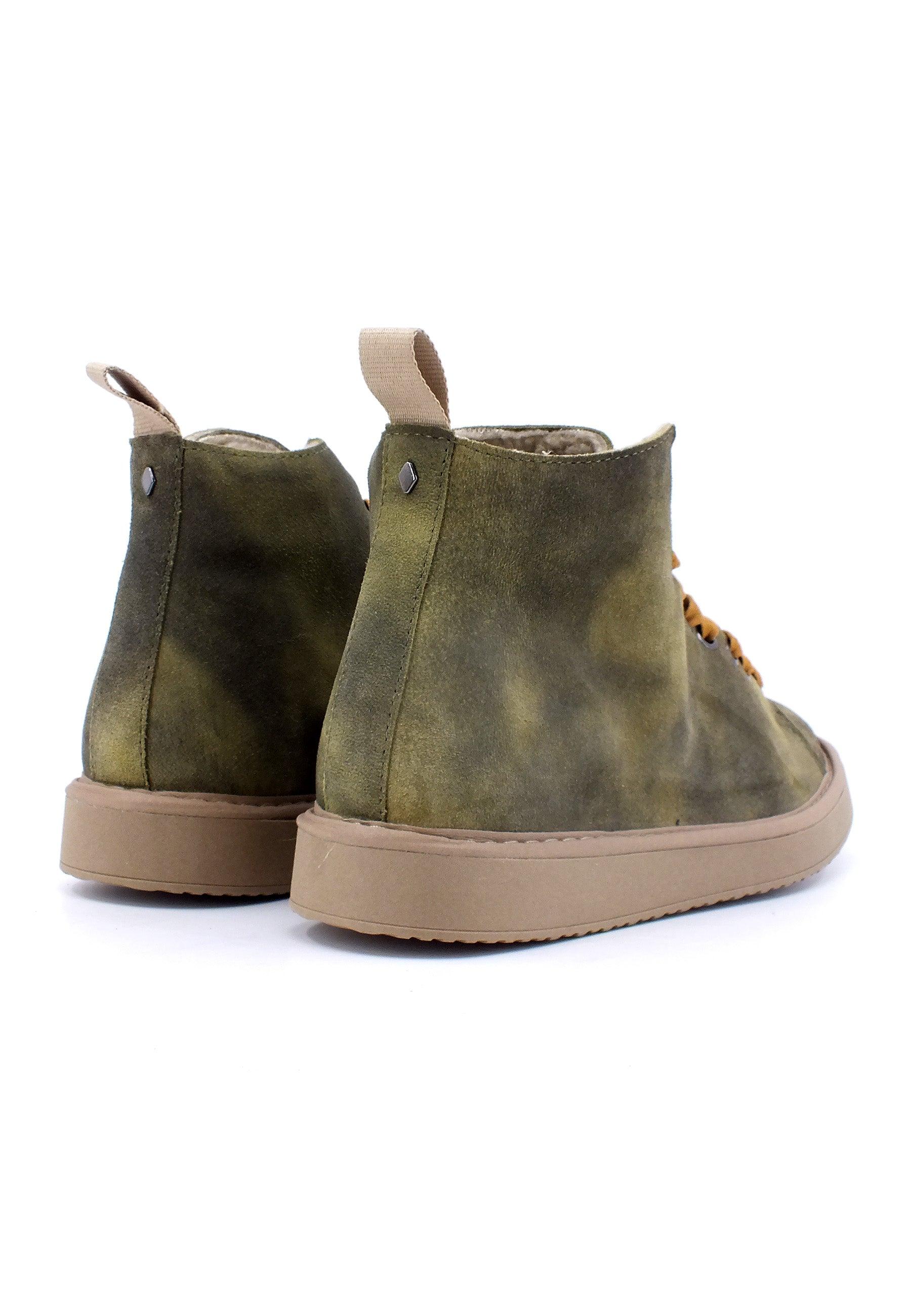 PAN CHIC Stivaletto Pelo Uomo Military Green P01M007-0037U007 - Sandrini Calzature e Abbigliamento