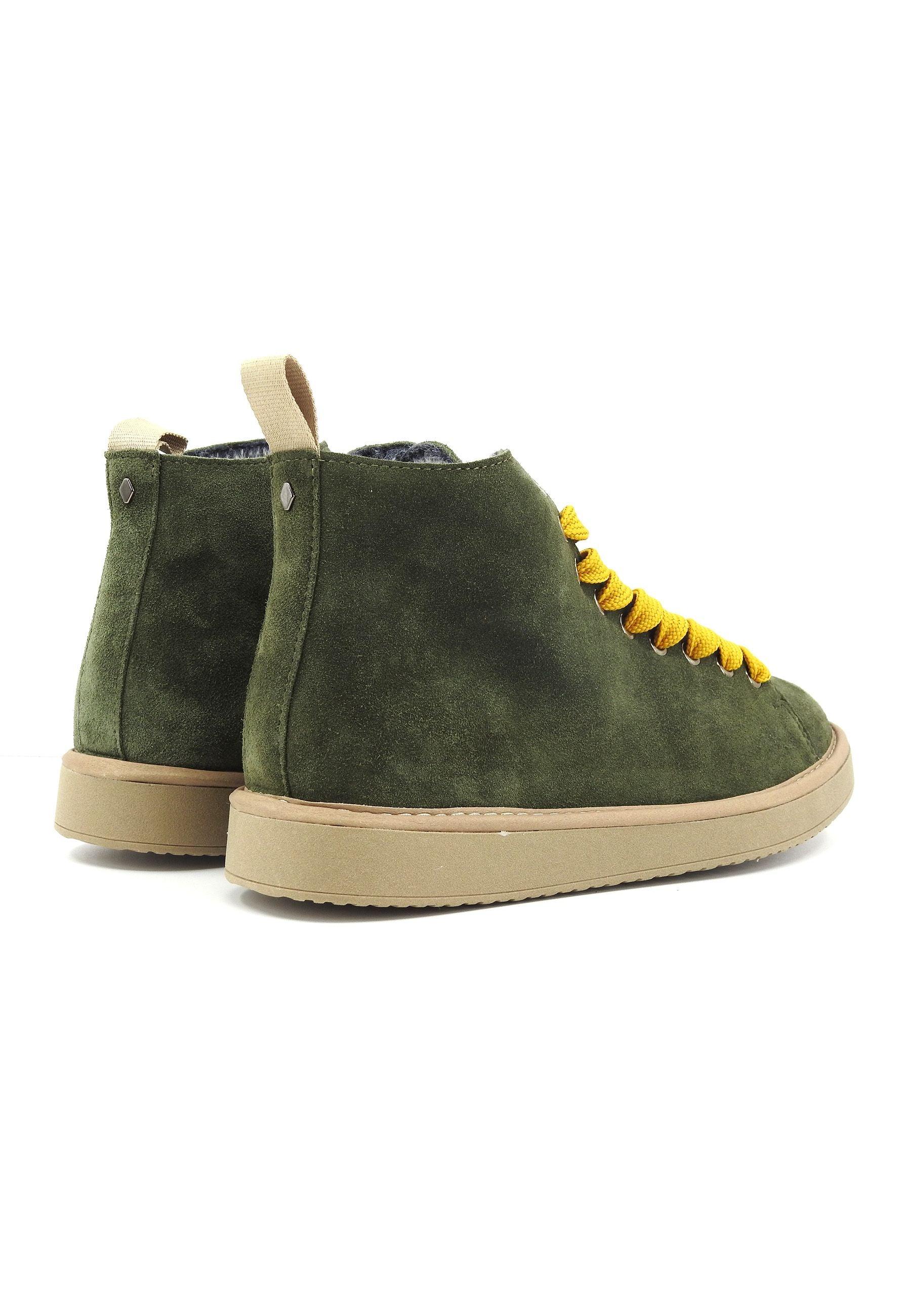 PAN CHIC Stivaletto Pelo Uomo Military Green Yellow P01M007-00332032 - Sandrini Calzature e Abbigliamento