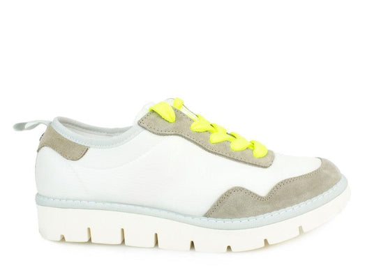 PAN CHIC White Yellow Fluo A00052 - Sandrini Calzature e Abbigliamento