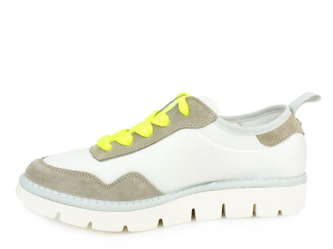 PAN CHIC White Yellow Fluo A00052 - Sandrini Calzature e Abbigliamento