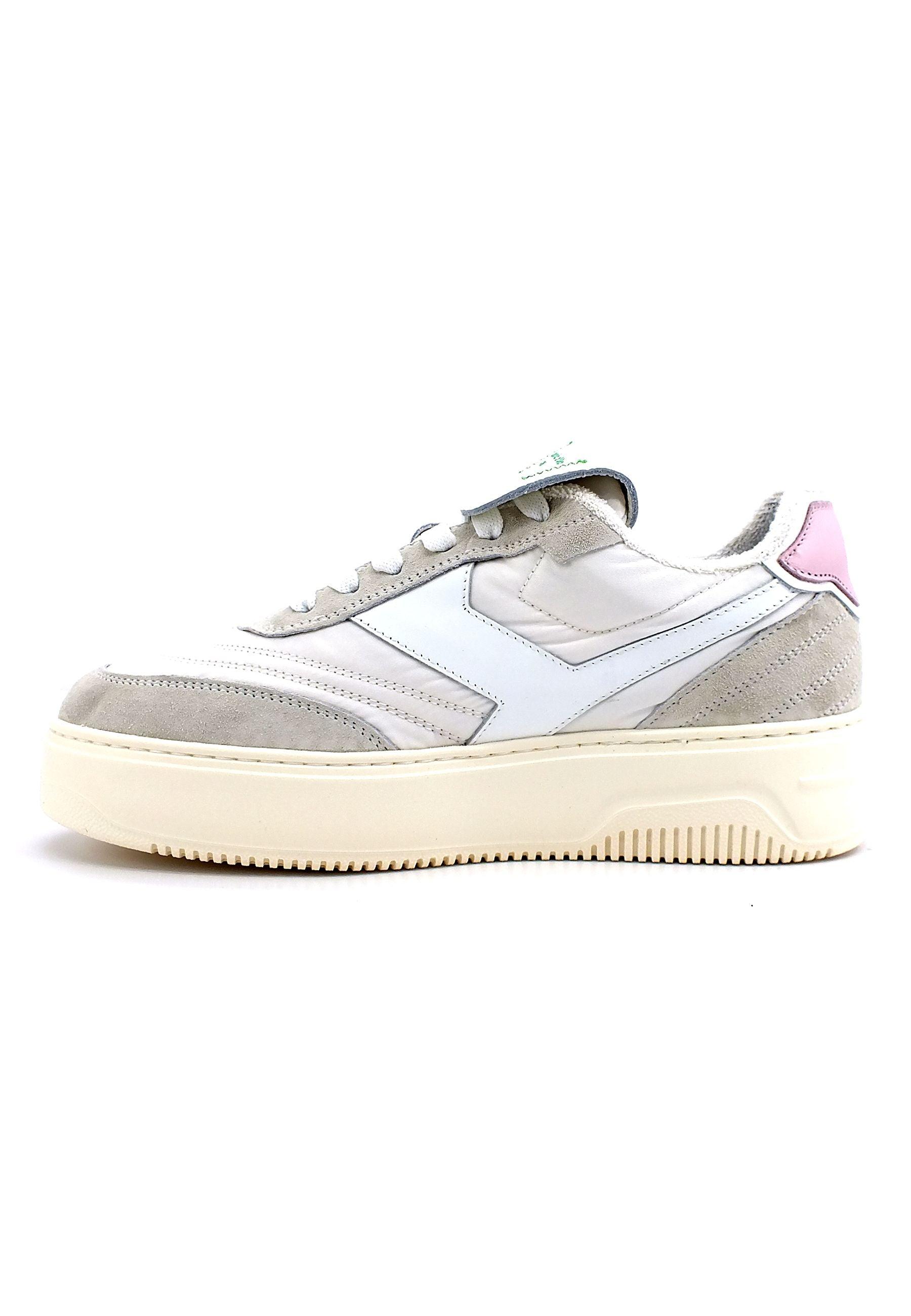 PANTOFOLA D'ORO Sneaker Donna Bianco Grigio Rosa PDL2WD - Sandrini Calzature e Abbigliamento