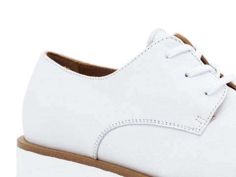 PAOLA FERRI Derby Bianco D8111 - Sandrini Calzature e Abbigliamento