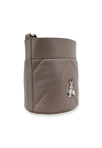 PATRIZIA PEPE Borsa Bucket Logo Marrone Dark Tatami 8B0079-L006 - Sandrini Calzature e Abbigliamento