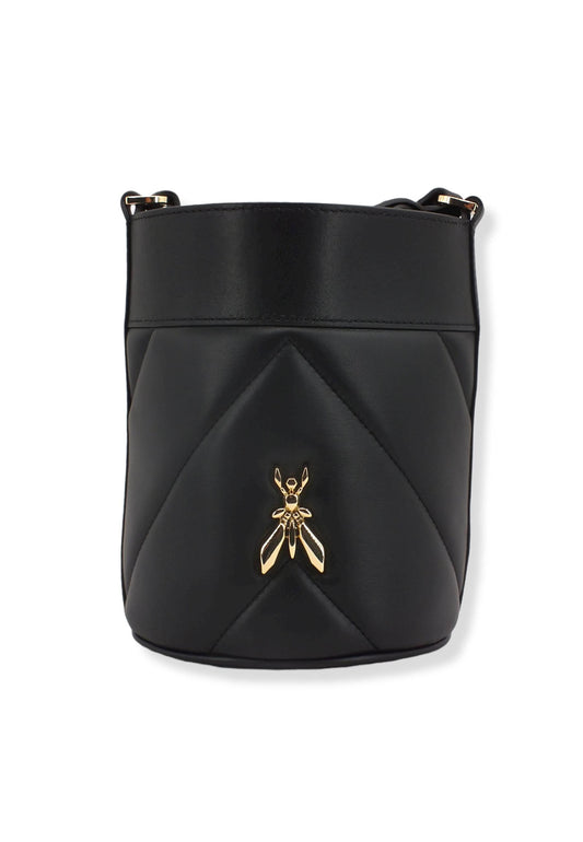 PATRIZIA PEPE Borsa Bucket Logo Nera 8B0079-L006 - Sandrini Calzature e Abbigliamento