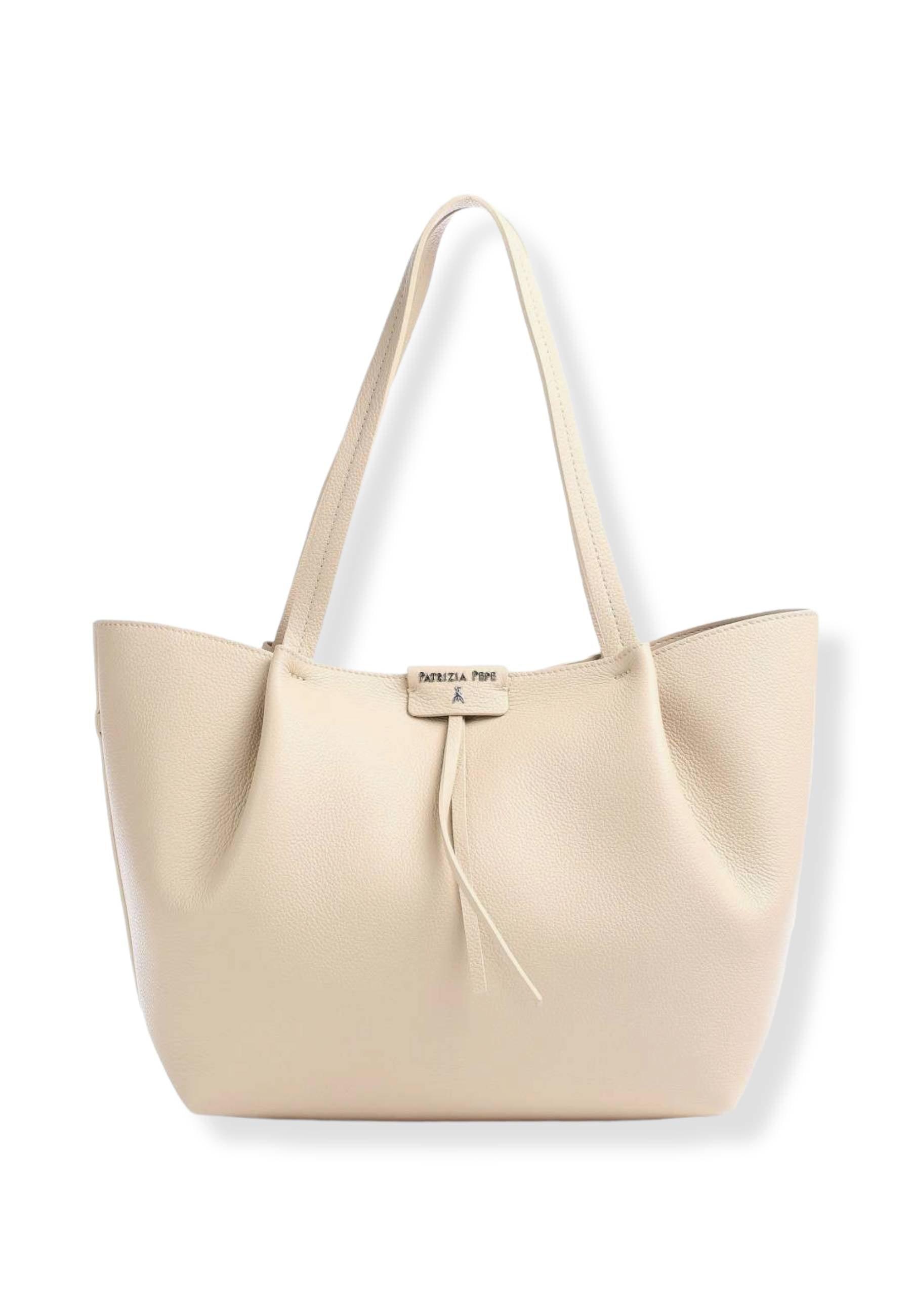PATRIZIA PEPE Borsa Con Pochette Beige Ocean Sand CB8895-L001 - Sandrini Calzature e Abbigliamento