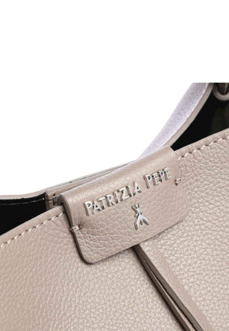 PATRIZIA PEPE Borsa Con Pochette Marrone Dark Tatami CB8895-L001 - Sandrini Calzature e Abbigliamento