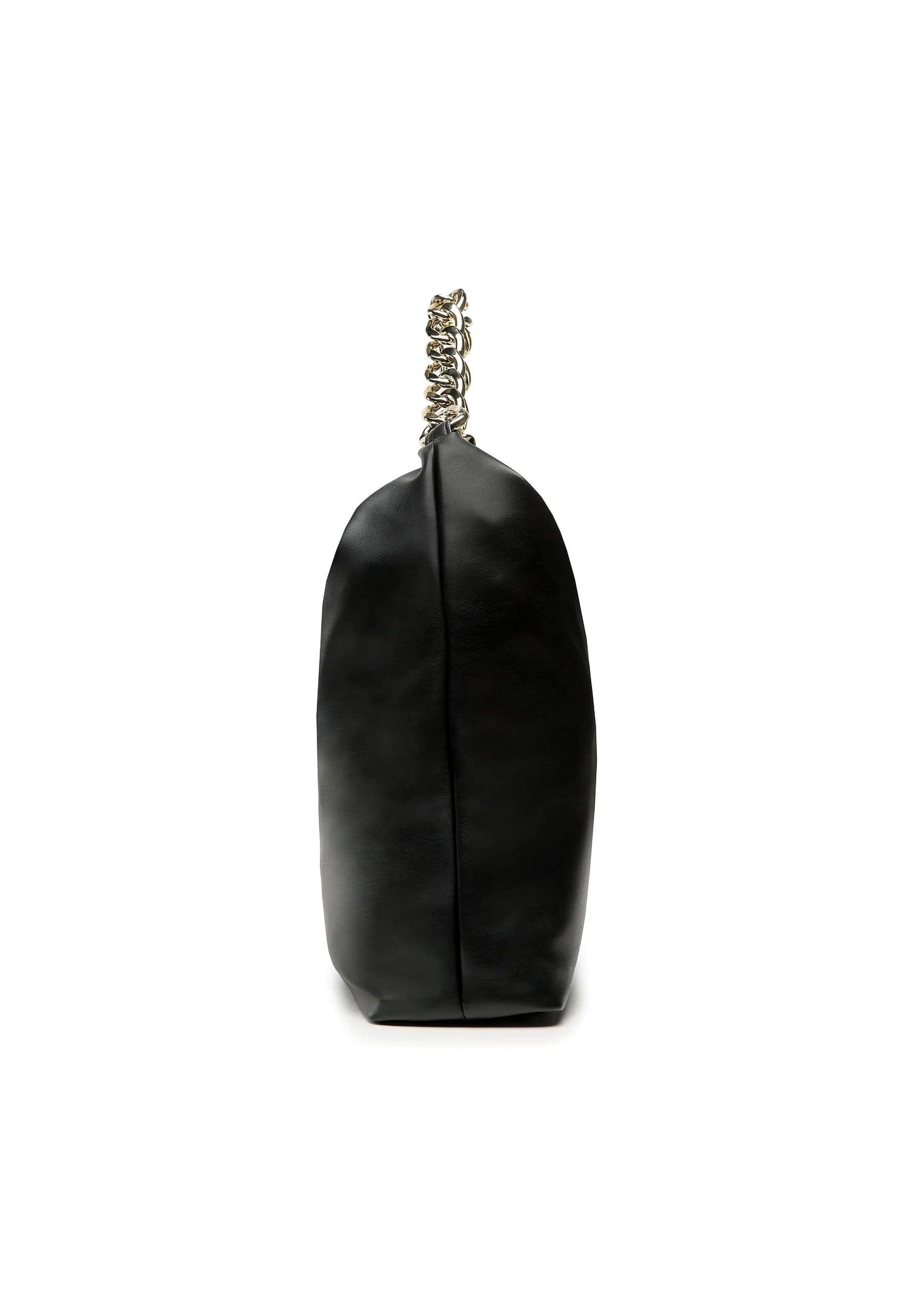 PATRIZIA PEPE Borsa Hobo Black Light Gold 8B0063-E005 - Sandrini Calzature e Abbigliamento