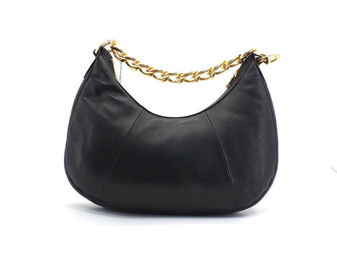PATRIZIA PEPE Borsa Hobo Catena Nero 8B0004L006-K103 - Sandrini Calzature e Abbigliamento