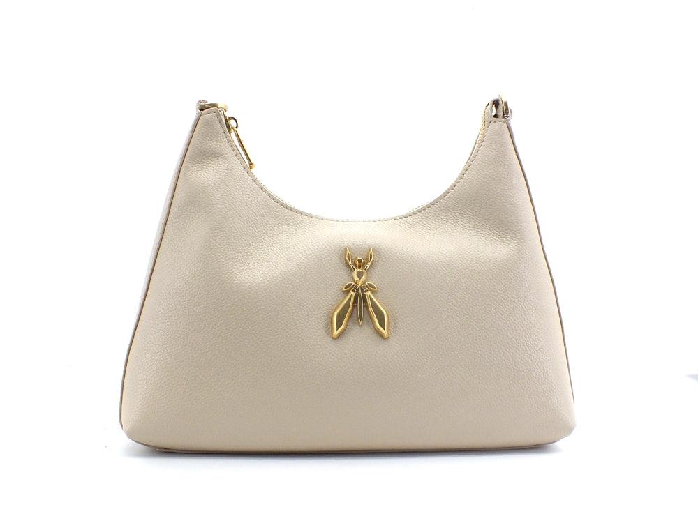 PATRIZIA PEPE Borsa Hobo Logo Ape Oceand Sand 8B0036L001-B732 - Sandrini Calzature e Abbigliamento
