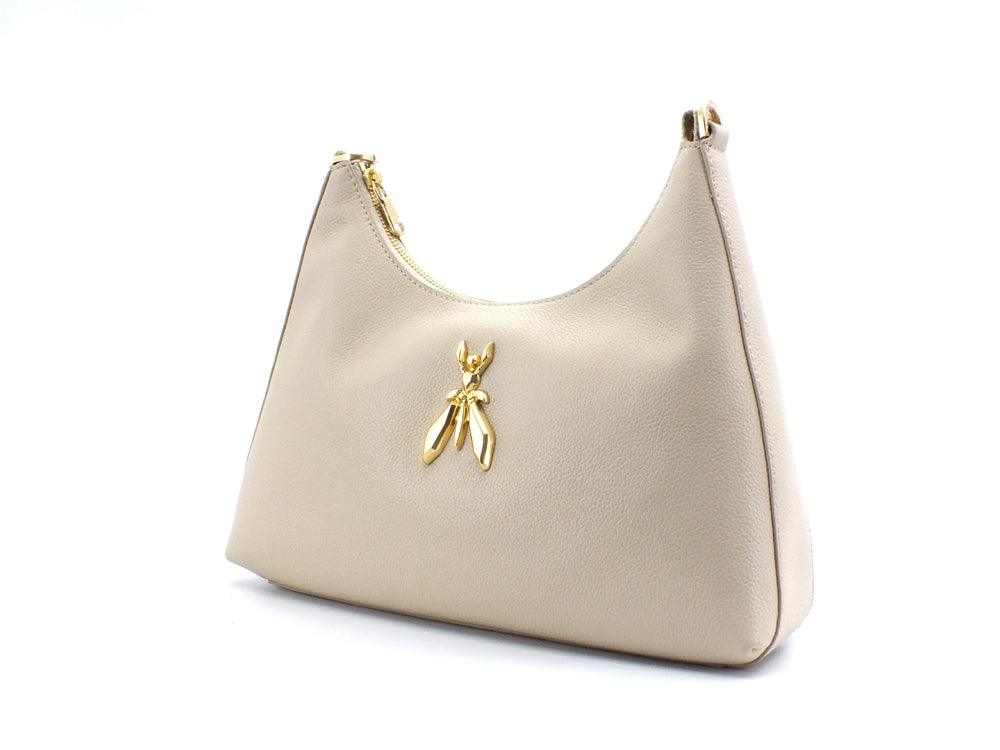 PATRIZIA PEPE Borsa Hobo Logo Ape Oceand Sand 8B0036L001-B732 - Sandrini Calzature e Abbigliamento