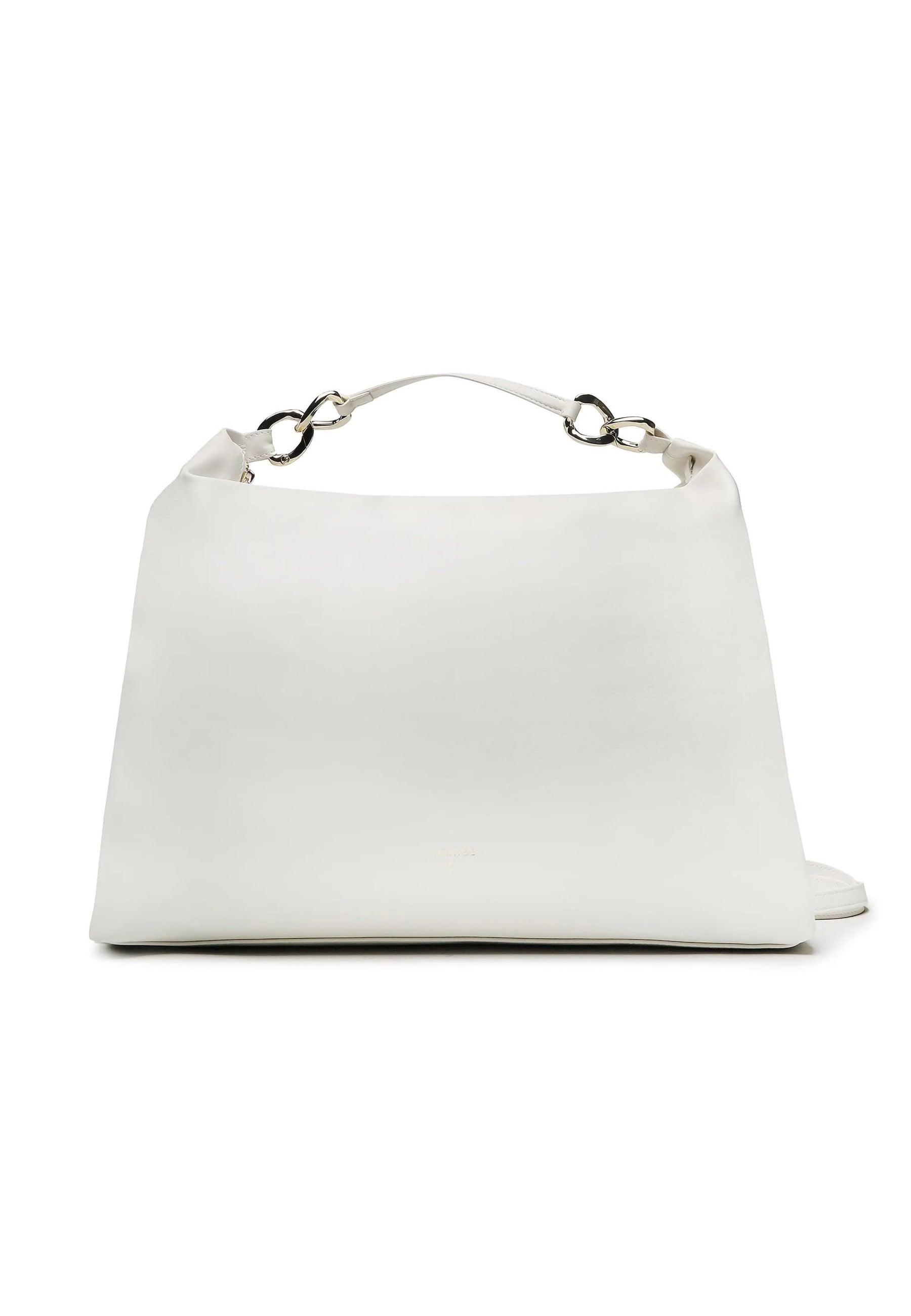 PATRIZIA PEPE Borsa Hobo Off White 8B0063-E005 - Sandrini Calzature e Abbigliamento