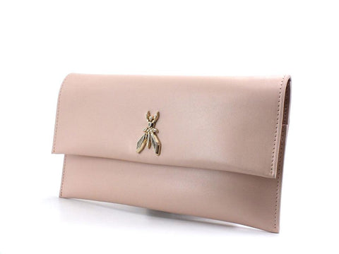 PATRIZIA PEPE Borsa Pochette Clutch Logo Rosa Skin Rose CB5460L011-R746 - Sandrini Calzature e Abbigliamento