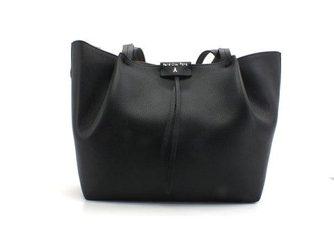 PATRIZIA PEPE Borsa Saddle Shopping Logo Ape Nero CB8895L001-K103 - Sandrini Calzature e Abbigliamento
