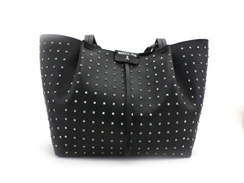 PATRIZIA PEPE Borsa Shopper Borchie Pelle Black Nero 2V8895-A9D1 - Sandrini Calzature e Abbigliamento