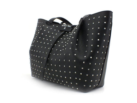 PATRIZIA PEPE Borsa Shopper Borchie Pelle Black Nero 2V8895-A9D1 - Sandrini Calzature e Abbigliamento