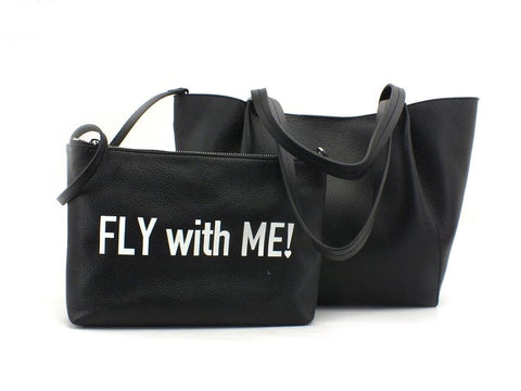 PATRIZIA PEPE Borsa Shopper Borchie Pelle Black Nero 2V8895-A9D1 - Sandrini Calzature e Abbigliamento