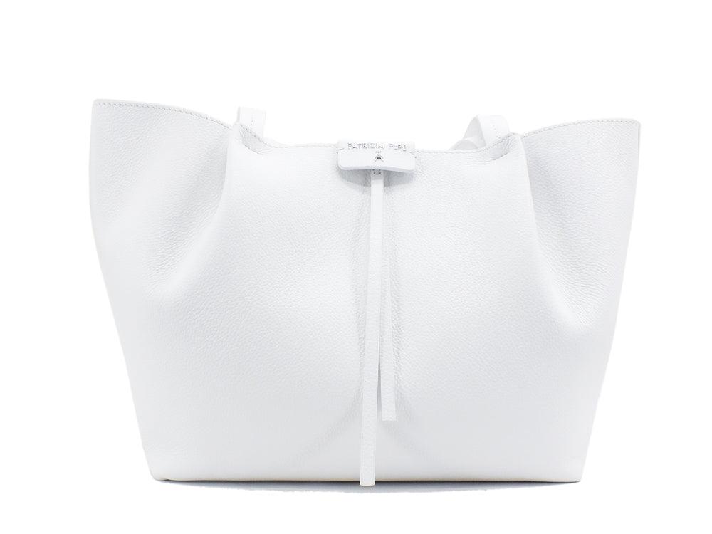 PATRIZIA PEPE Borsa Shopper Donna Bianco White 2V8895-4U8N - Sandrini Calzature e Abbigliamento