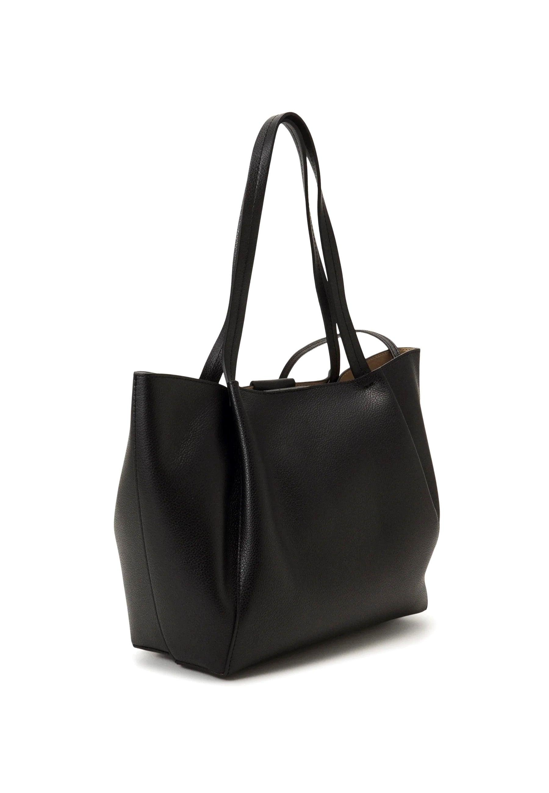 PATRIZIA PEPE Borsa Tote Black Light Gold CB8895-L001 - Sandrini Calzature e Abbigliamento