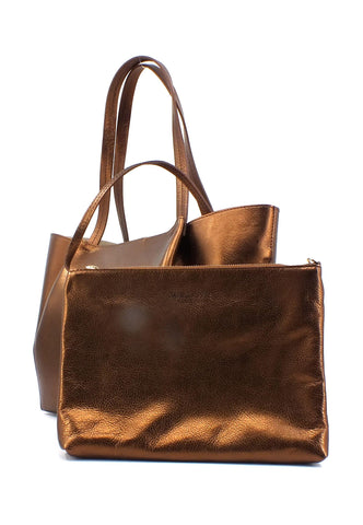 PATRIZIA PEPE Borsa Tote Bronze CB8895-L001 - Sandrini Calzature e Abbigliamento
