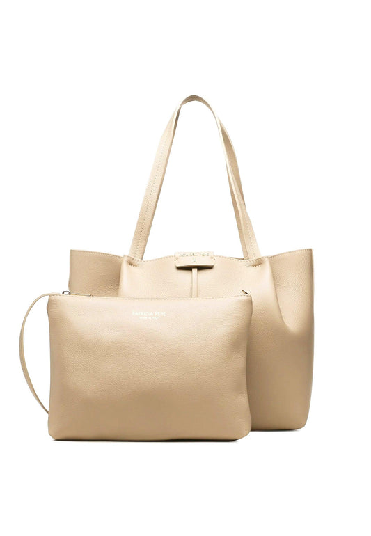 PATRIZIA PEPE Borsa Tote Mid Beige CB8895-L001 - Sandrini Calzature e Abbigliamento