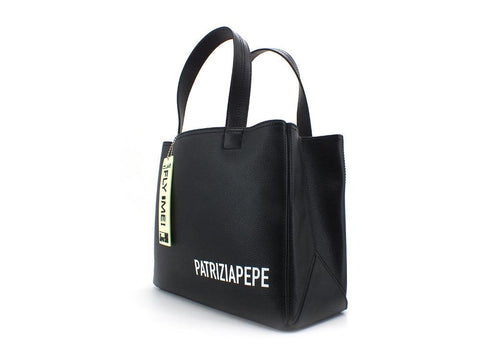 PATRIZIA PEPE Borsa Tote Pelle Fly Me Nero Black 2VA060-A4U8 - Sandrini Calzature e Abbigliamento