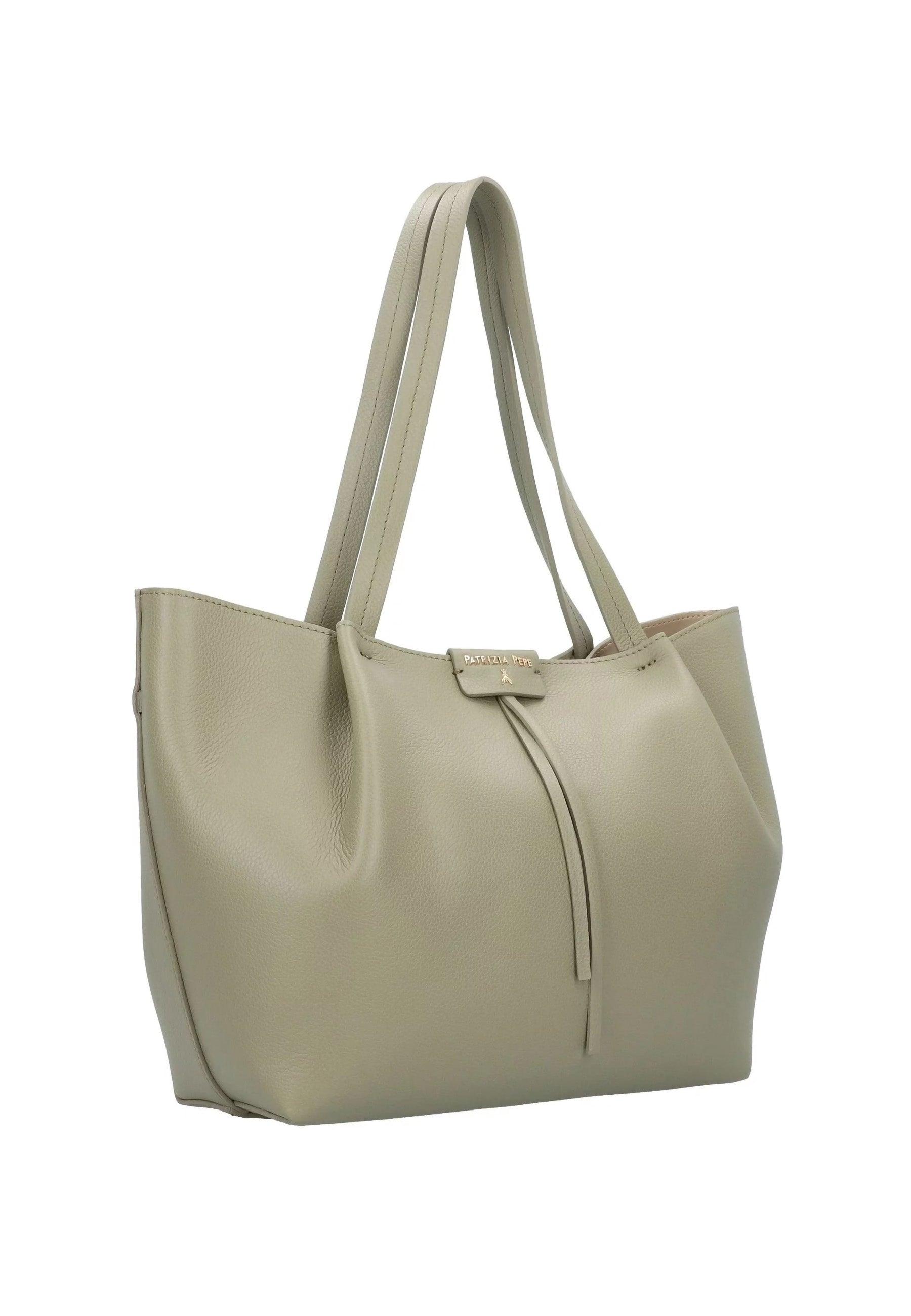 PATRIZIA PEPE Borsa Tote Sage Green CB8895-L001 - Sandrini Calzature e Abbigliamento