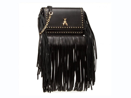 PATRIZIA PEPE Borsa Tracolla Borchie Frange Black Nero 2VA051-A8W7 - Sandrini Calzature e Abbigliamento
