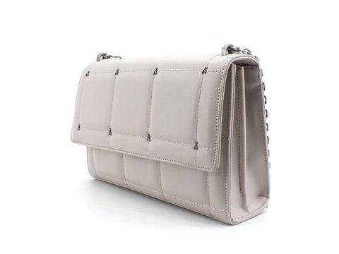 PATRIZIA PEPE Borsa Tracolla Borchie Ice Grey 2VA298-A9D0W - Sandrini Calzature e Abbigliamento