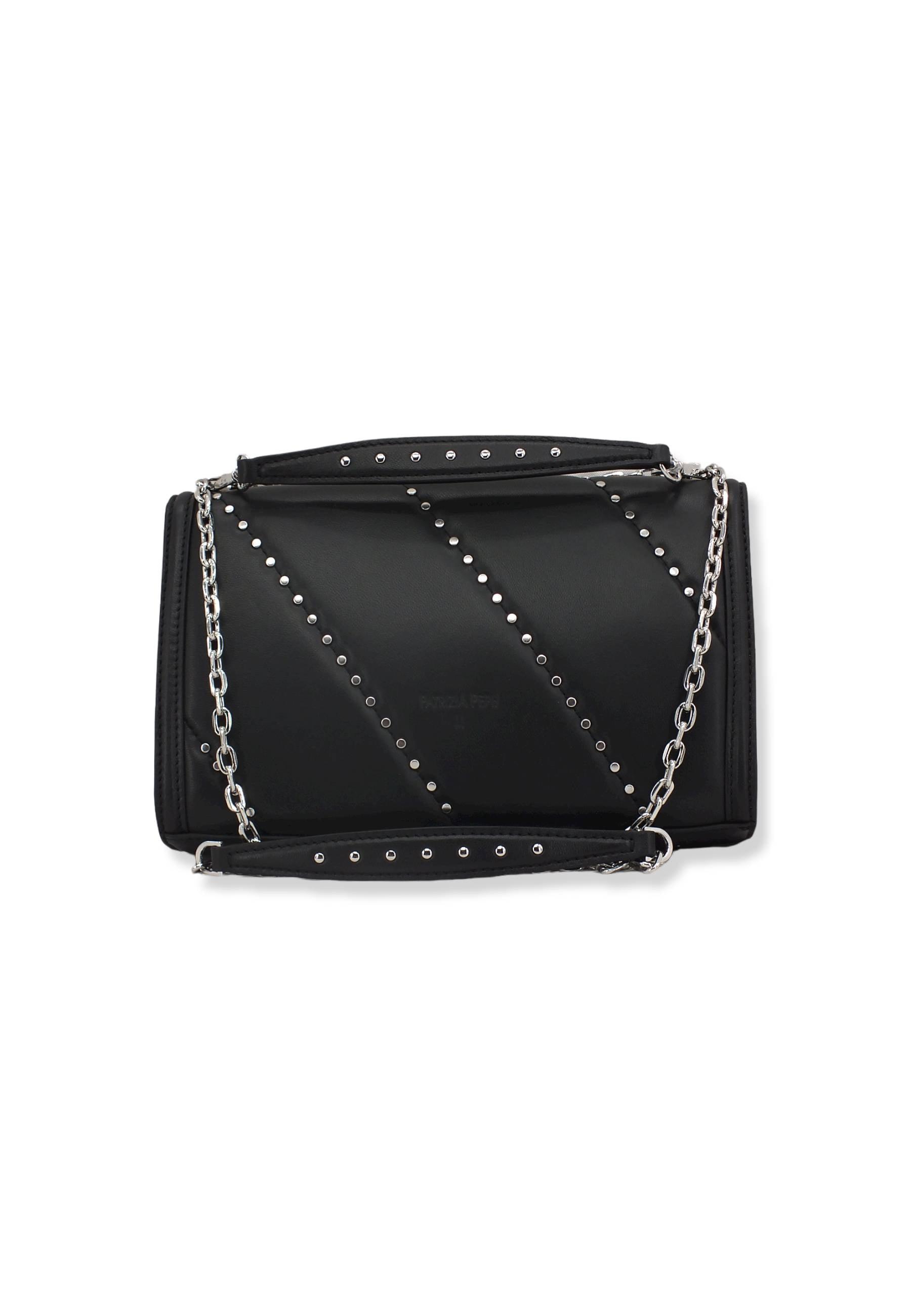 PATRIZIA PEPE Borsa Tracolla Crossbody Borchie Nera 8B0058-L046 - Sandrini Calzature e Abbigliamento
