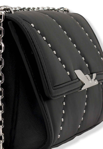 PATRIZIA PEPE Borsa Tracolla Crossbody Borchie Nera 8B0058-L046 - Sandrini Calzature e Abbigliamento