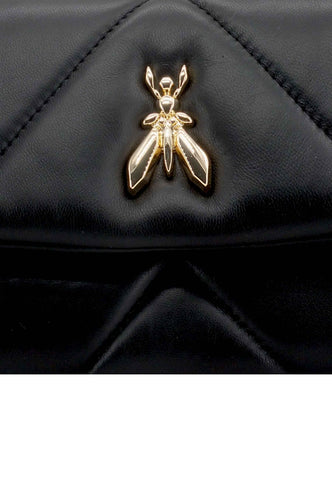 PATRIZIA PEPE Borsa Tracolla Crossbody Logo Nera CB0084-L006 - Sandrini Calzature e Abbigliamento