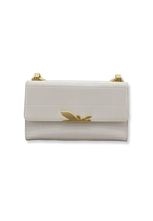 PATRIZIA PEPE Borsa Tracolla Crossbody Off White 8B0057-L046 - Sandrini Calzature e Abbigliamento
