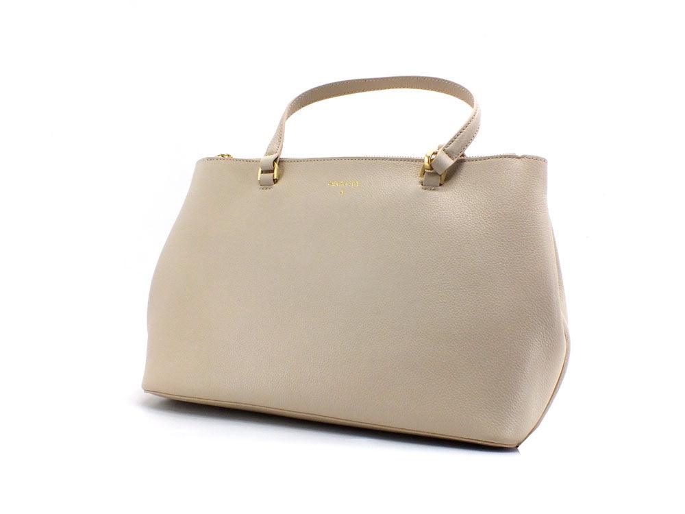 PATRIZIA PEPE Borsa Tracolla Logo Beige Ocean Sand 8B0008L001-B732 - Sandrini Calzature e Abbigliamento
