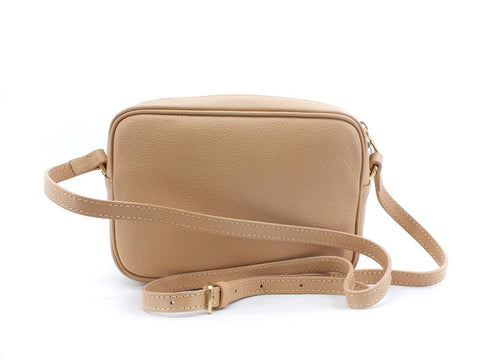 PATRIZIA PEPE Borsa Tracolla Pelle Logo Pompei Beige 2VA051-A4U8G - Sandrini Calzature e Abbigliamento