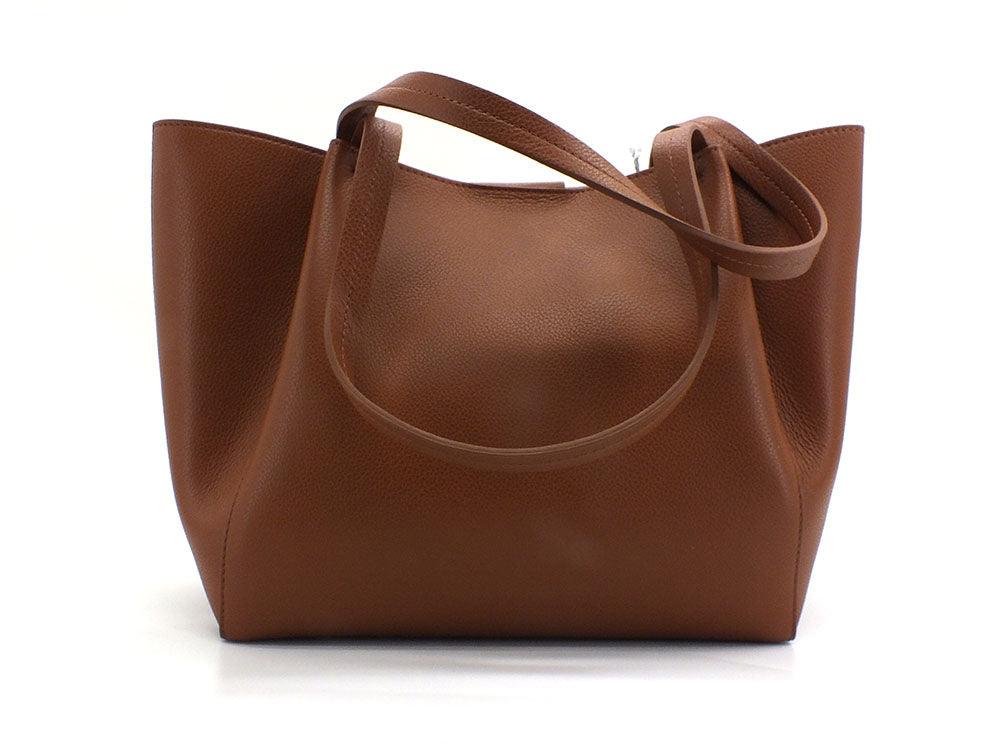 PATRIZIA PEPE Borsa + Tracolla Saddle Clutch Logo Soft Brown CB8895L001-B734 - Sandrini Calzature e Abbigliamento