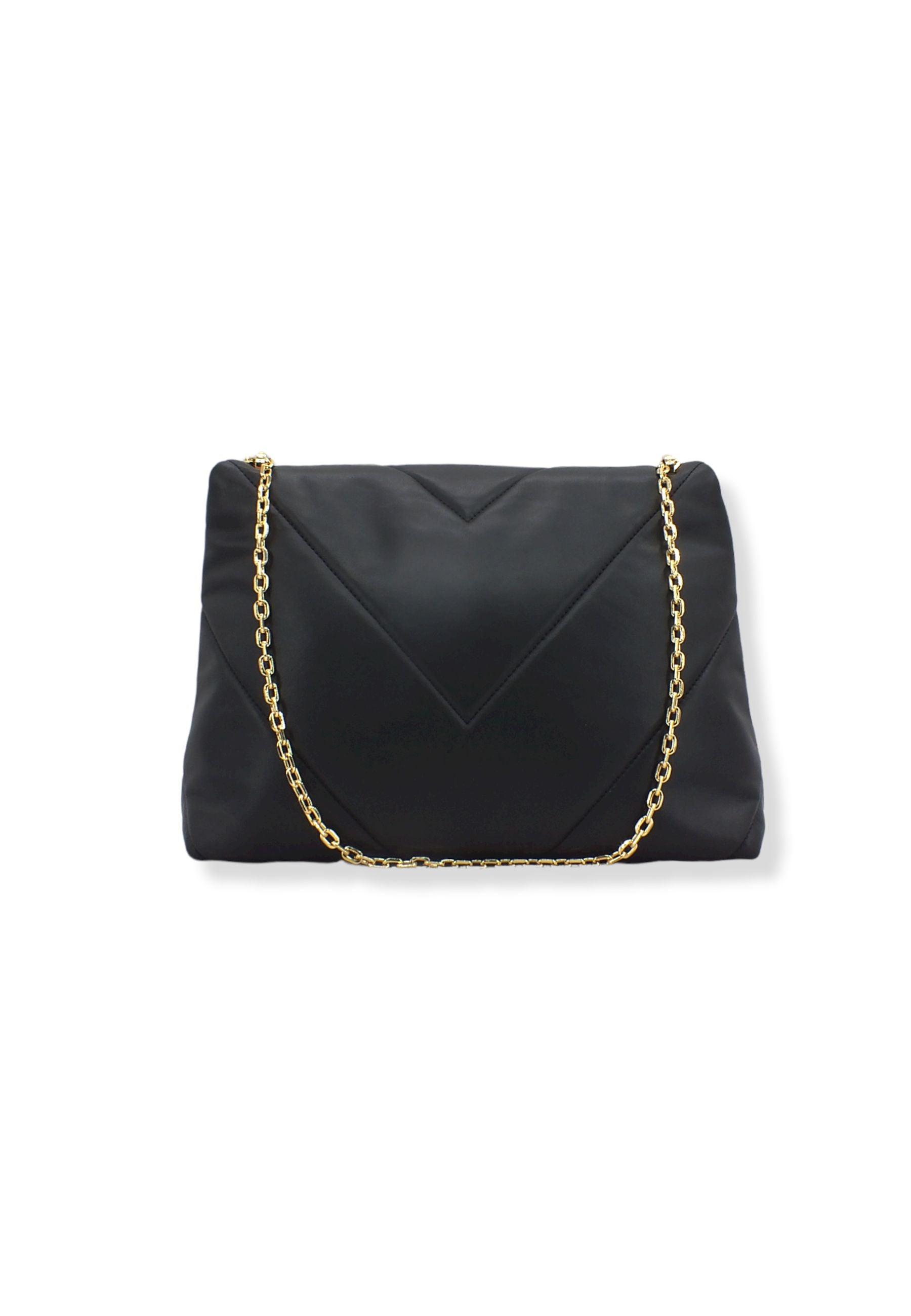 PATRIZIA PEPE Borsa Tracolla Satchel Logo Nera CB0302-L006 - Sandrini Calzature e Abbigliamento