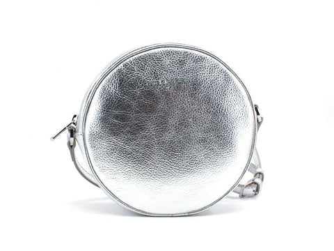 PATRIZIA PEPE Borsa Tracolla Tonda Pelle Silver Argento 2VA198-A4U8N - Sandrini Calzature e Abbigliamento