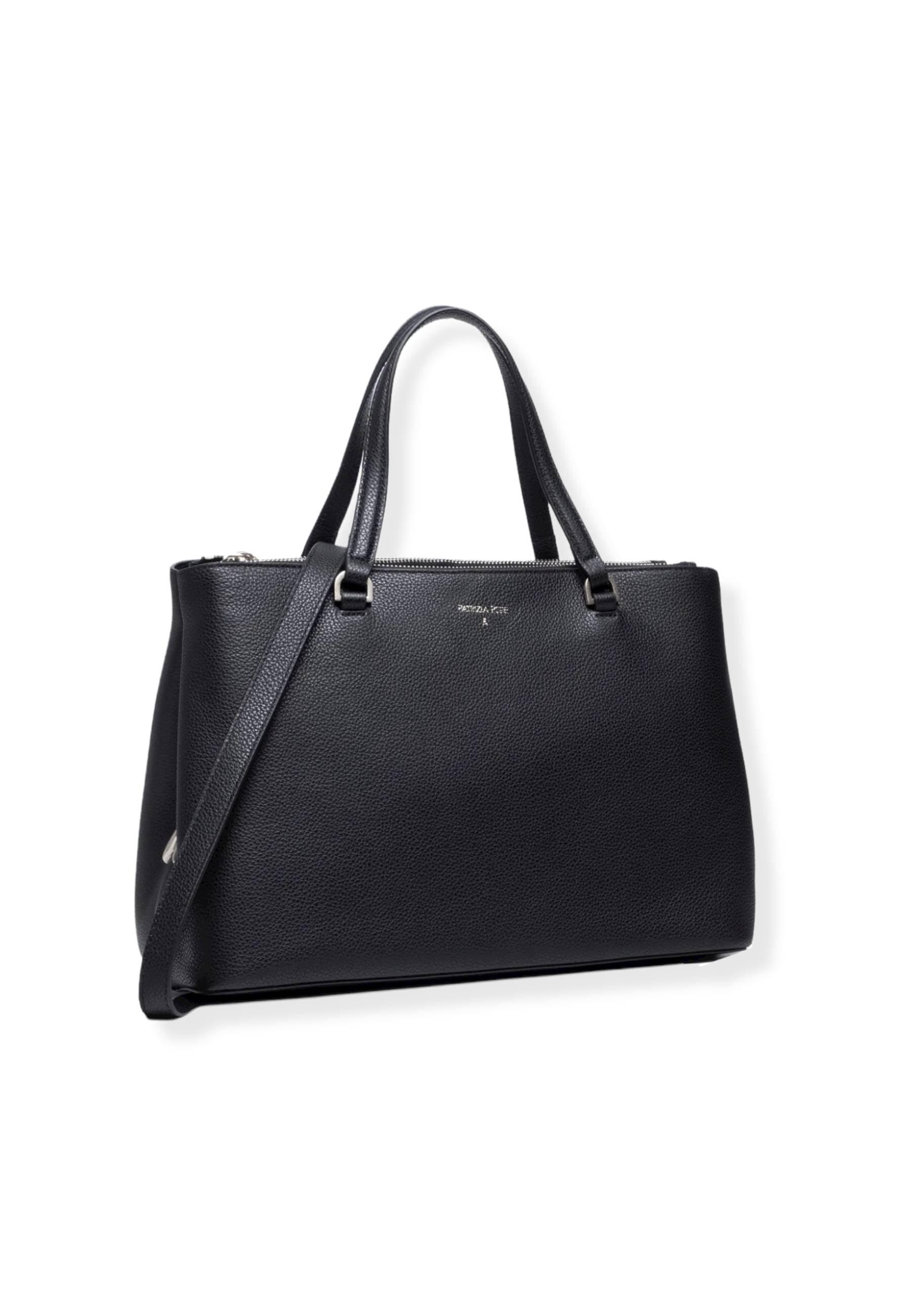 PATRIZIA PEPE Borsa Tracolla Tote Double Zip Nera 8B0008-L001 - Sandrini Calzature e Abbigliamento